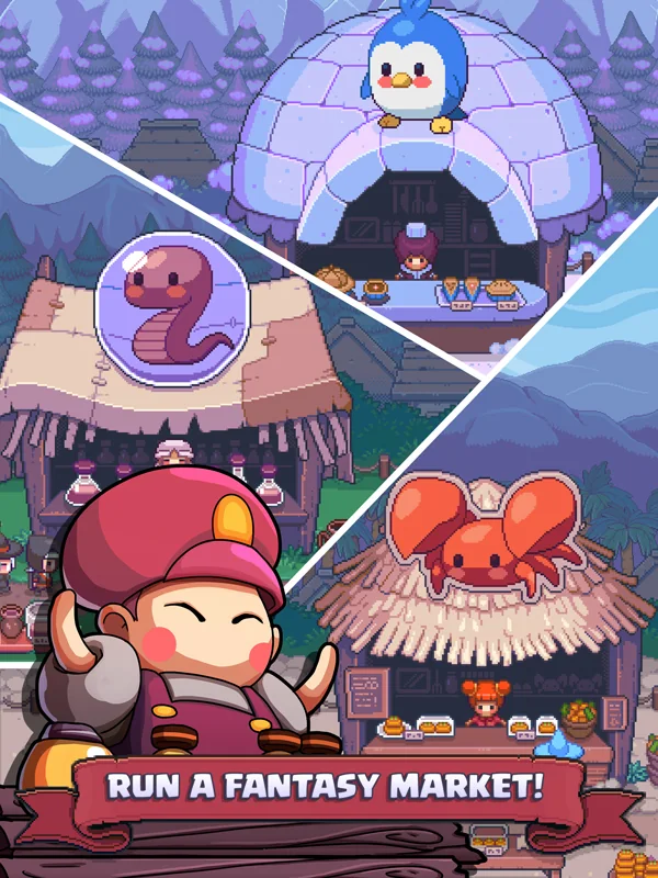 Match Land screenshot — run a fantasy market